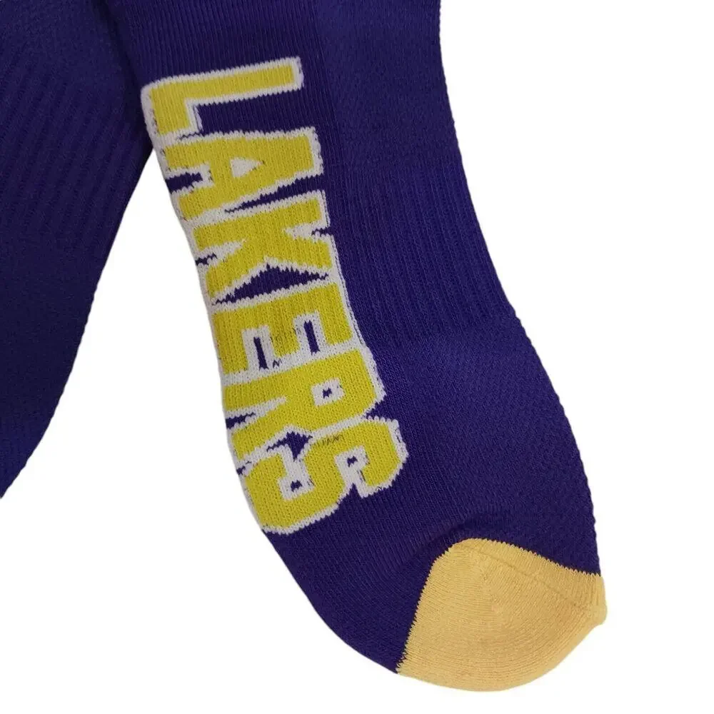 3 Pairs NBA Los Angeles LAKERS Socks Mens Size 6-12 Low Cut Sports Official